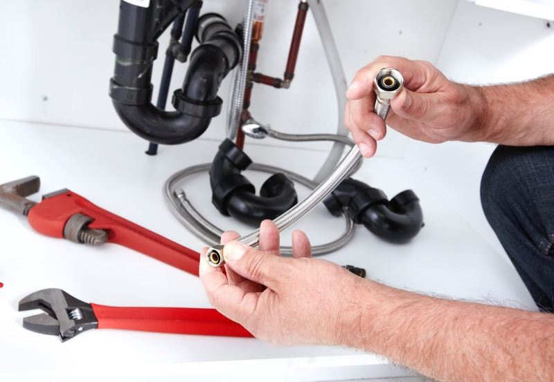 Toilet repair being carried out in Borehamwood